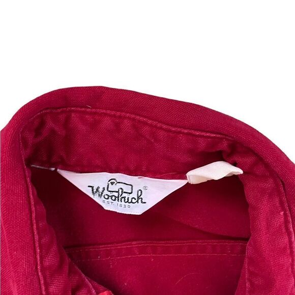 Vintage WOOLRICH Button Down Shirt Red Size Medium - Picture 5 of 8